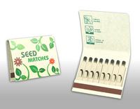 Briefchen mit 8 Samen und Kartonbuchzündern
